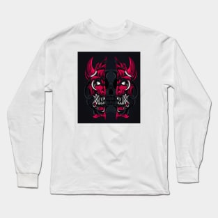 Summon the Darkness : Limited Edition Satan Skull Logo - Perfect for Halloween Shirts & Stickers! Long Sleeve T-Shirt